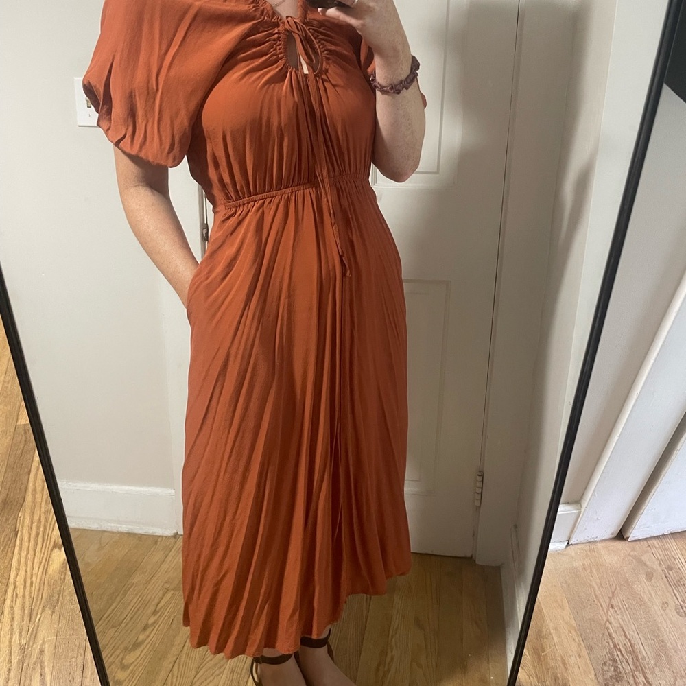 a new day Rust Dress